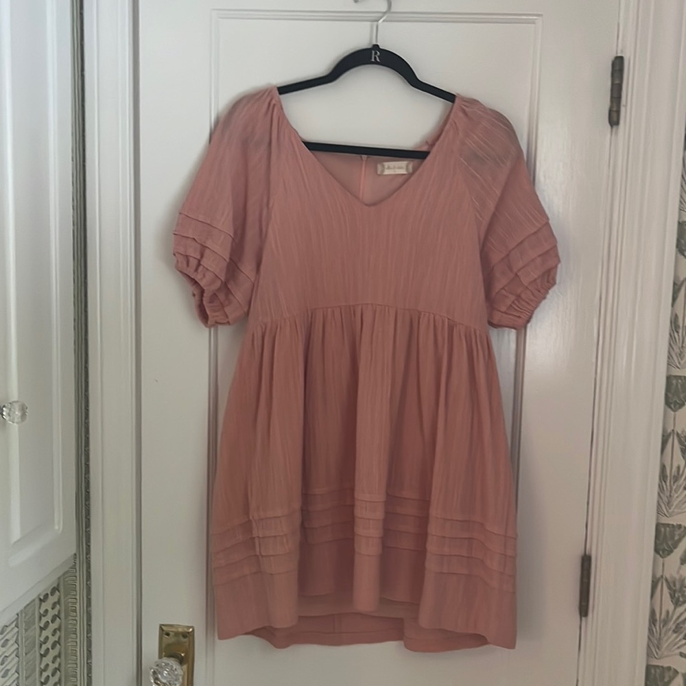 Altar’d State pink baby doll mini dress